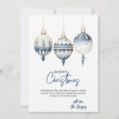 北欧モダンスタイルオーナメントクリスマス シーズンカード (正面)