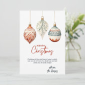 北欧モダンスタイルオーナメントクリスマス シーズンカード (スタンド正面)