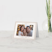 北欧モダントープとホワイトフォトクリスマスカード シーズンカード (正面)