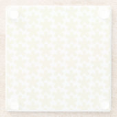 北欧モダンラクダのレトログラフィックパターン ガラスコースター (裏面)