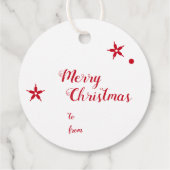 北欧モダン冬の雪片 フェイバータグ (裏面)