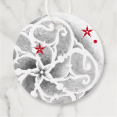 北欧モダン冬の雪片 フェイバータグ (正面)