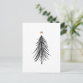 北欧モダン北欧ホリデークリスマス ポストカード (スタンド正面)