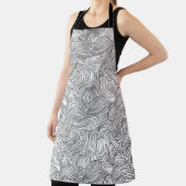 北欧モノクロ波 エプロン (インサイチュ)