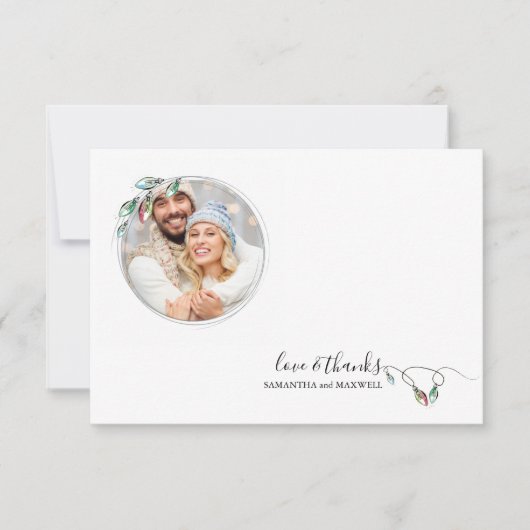 北欧ユニークのクリスマスサンキューカード ノートカード (正面)