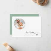 北欧ユニークのクリスマスサンキューカード ノートカード (正面/裏面インサイチュ)