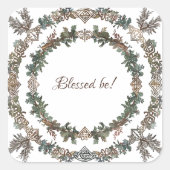 北欧リース スクエアシール (正面)