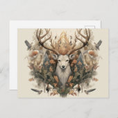 北欧レトロ異教の芸術的葉書 ポストカード (正面/裏面)