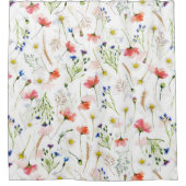 北欧ワイルドフラワーメドウ シャワーカーテン (正面)