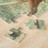 北欧ヴィンテージスカンジナビアのクリスマスのトナカイ ジグソーパズル (側面)