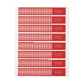 北欧人|の休日の差出人住所ラベル ラップアラウンドラベル (シート)