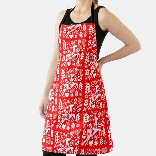 北欧伝統的のクリスマス エプロン (インサイチュ)