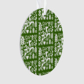 北欧伝統的のクリスマス オーナメント (正面)