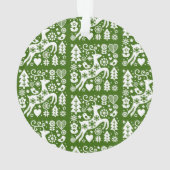 北欧伝統的のクリスマス オーナメント (裏面)
