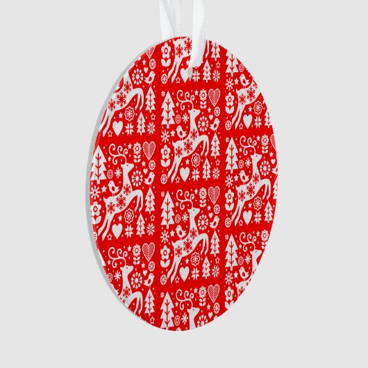 北欧伝統的のクリスマス オーナメント (正面)