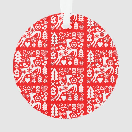 北欧伝統的のクリスマス オーナメント (裏面)