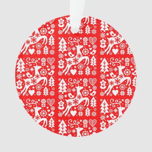 北欧伝統的のクリスマス オーナメント (正面)