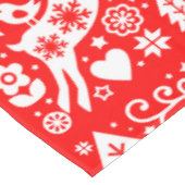 北欧伝統的のクリスマス テーブルクロス (アングル)