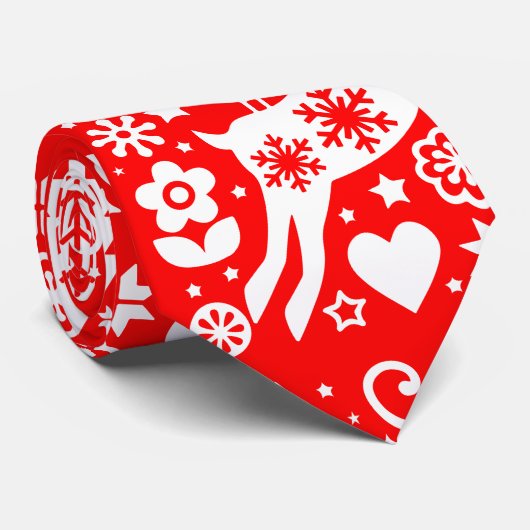 北欧伝統的のクリスマス ネクタイ (ロール)