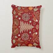 北欧刺繍装飾用クッションカバー白糸 アクセントクッション (裏面(縦))