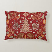 北欧刺繍装飾用クッションカバー白糸 アクセントクッション (裏面)