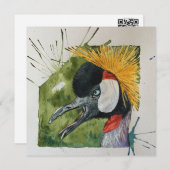 北欧化クレーンハガキスタイル名札 サンキューカード (正面/裏面)