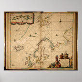 北欧地図 ポスター (正面)