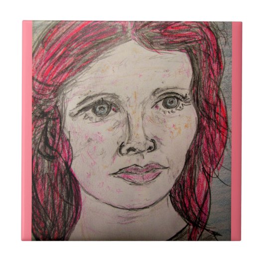 北欧女性 タイル (正面)