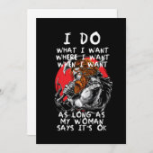 北欧女戦士 ノース・ミソロジー ヴァイキング ノルウェー ギフト 招待状 (正面/裏面)