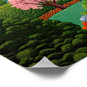 北欧抽象芸術幾何学的ポスター（マット） ポスター (角)