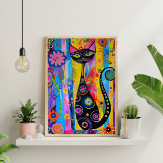 北欧抽象芸術幾何学的ポスター（マット） 12x18 ポスター