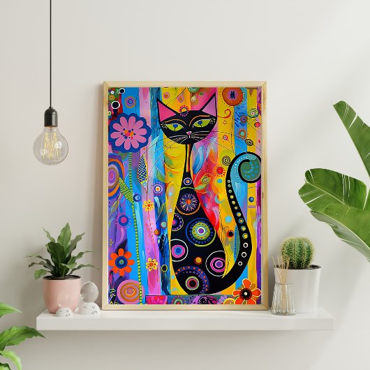 北欧抽象芸術幾何学的ポスター（マット） 12x18 ポスター