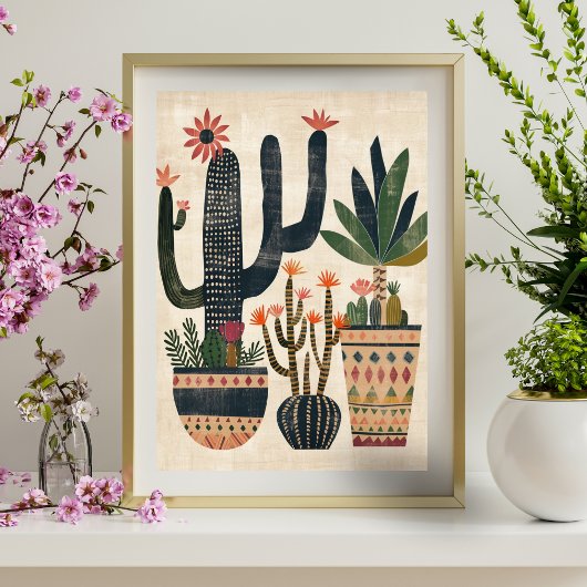 北欧抽象芸術幾何学的ポスター（マット） 15x19 ポスター