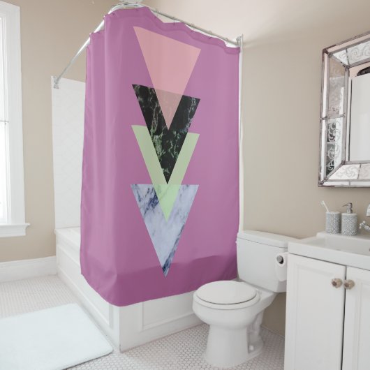 北欧抽象芸術#884 シャワーカーテン (インサイチュ)