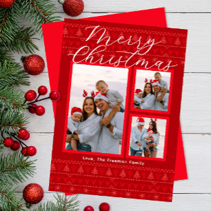 北欧数々の写真メリークリスマスカード シーズンカード