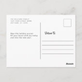 北欧格言が聖降誕祭のお目出し ポストカード (裏面)