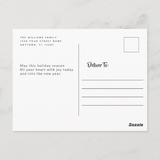 北欧格言が聖降誕祭のお目出し ポストカード (裏面)