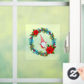 北欧格言スキーアインザクリスマスビニールリース ウィンドウサイン (ホーム)