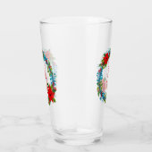 北欧格言スキーヤーインアザ・クリスマスリース タンブラーグラス (右)