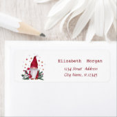 北欧格言パインツリーブランチメリークリスマス ラベル (インサイチュ)