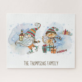 北欧格言パーソナライズされたクリスマス ジグソーパズル