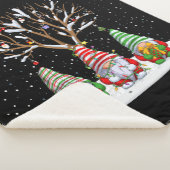 北欧格言3人とそのクリスマスツリー シェルパブランケット (3/4)