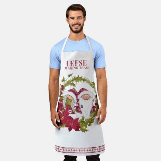 北欧格言 |チームのエプロンを残す エプロン (着用した状態)