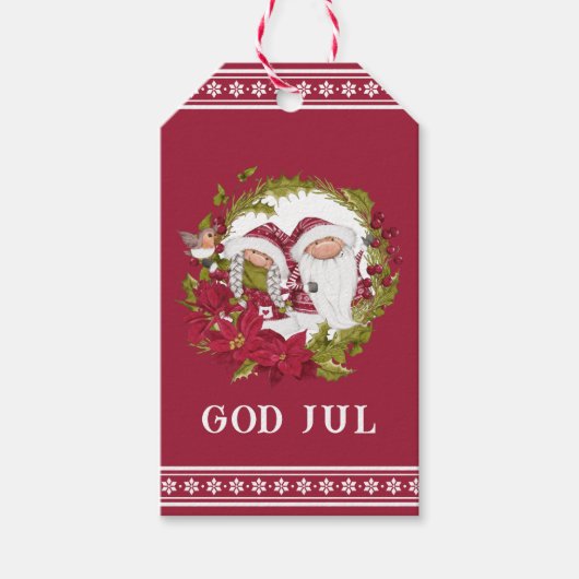 北欧格言 | God Jule |ノルウェーのクリスマス ギフトタグ (正面)