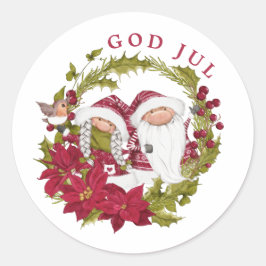北欧格言 | God Jule |ノルウェーのクリスマス ラウンドシール