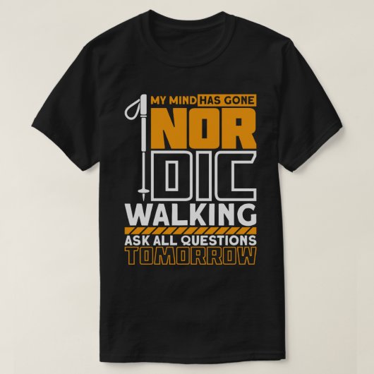 北欧歩く4 Tシャツ (デザイン正面)