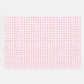 北欧水玉模様プレイドベビーピンククリスマス ラッピングペーパーシート (正面2)