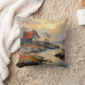北欧沿岸印象主義 クッション (ブランケット)