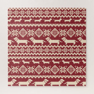 北欧犬：予測できなイラストレーションパターン。 ジグソーパズル