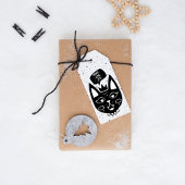 北欧猫ことわざ平和、愛、喜び ギフトタグ